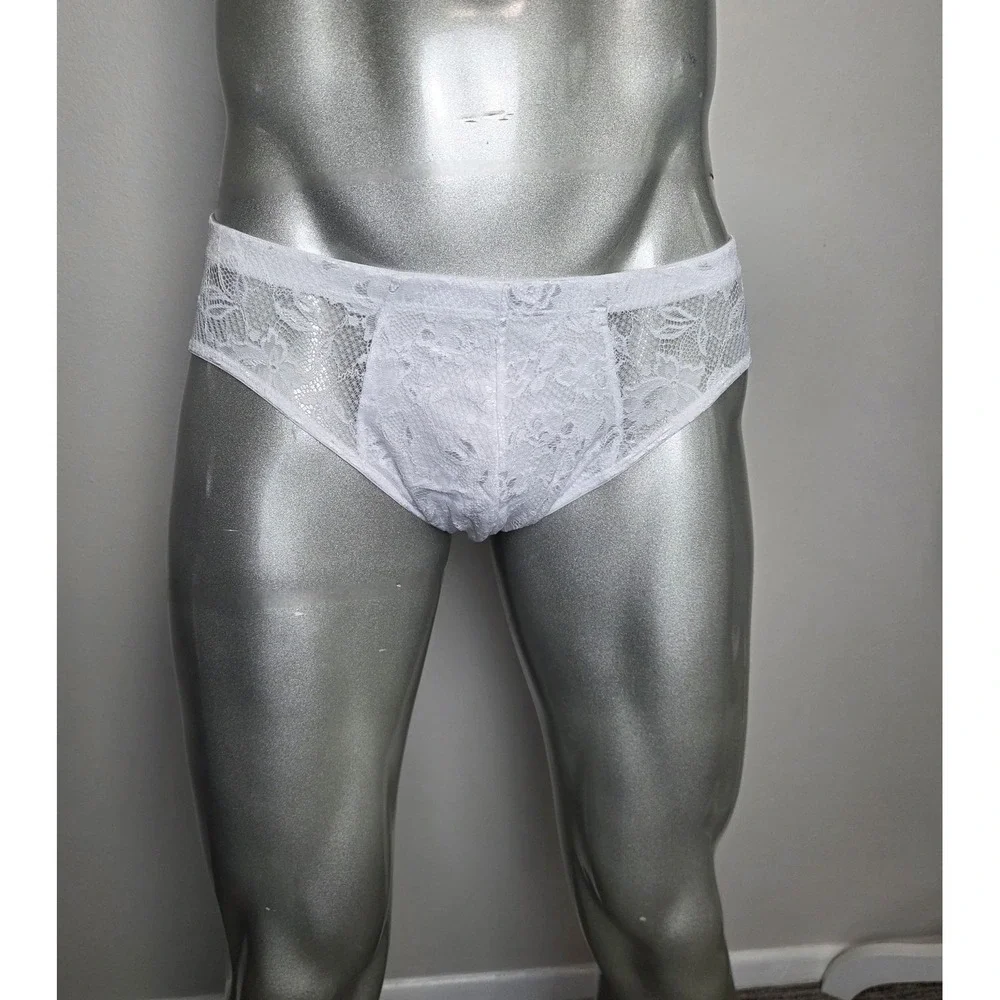 Cosabella Never Say Never Lace Brief White Underwear Soft Stretch Comfort M